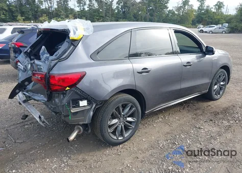 2019 Acura Mdx Tech A-Spec Pkgs z USA, uszkodzony, nr VIN 5J8YD4H07KL011714